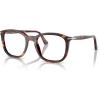 imagePersol Po3355s Square SunglassesHavanaTransition Clear to Sapphire