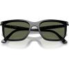 imagePersol Po3357s Renzo Rectangular SunglassesBlackPolarized Green