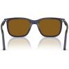 imagePersol Po3357s Renzo Rectangular SunglassesMilky Depths BlueBrown
