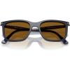 imagePersol Po3357s Renzo Rectangular SunglassesMilky Depths BlueBrown