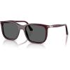 imagePersol Po3357s Renzo Rectangular SunglassesMilky PlumDark Grey