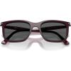 imagePersol Po3357s Renzo Rectangular SunglassesMilky PlumDark Grey