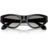 imagePersol Womens Po0052s Butterfly SunglassesBlackClear Gradient Grey