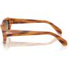 imagePersol Womens Po0052s Butterfly SunglassesStriped BrownClear Gradient Green