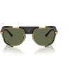 imagePersol Mens PO113SZ Polarized Rectangular Sunglasses Gold 55 mm