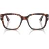 imagePersol PO3374V Square Prescription Eyewear Frames Brown 53 mm
