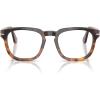 imagePersol PO3376V Square Prescription Eyewear Frames Brown 52 mm