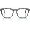 imagePersol PO3376V Square Prescription Eyewear Frames Grey 52 mm