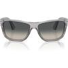 imagePersol Po3342s Rectangular SunglassesTransparent GreyLight Grey Gradient Dark Grey