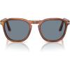 imagePersol Po3345s Square SunglassesTerra Di SienaLight Blue