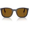 imagePersol Po3355s Square SunglassesMilky Depths BlueBrown