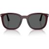 imagePersol Po3355s Square SunglassesMilky PlumDark Grey