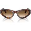 imagePersol Womens Po0052s Butterfly SunglassesHavanaClear Gradient Brown