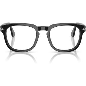 imagePersol PO3376V Square Prescription Eyewear Frames Black 52 mm