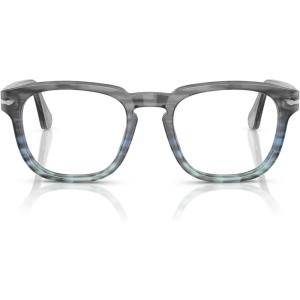 imagePersol PO3376V Square Prescription Eyewear Frames Grey 52 mm