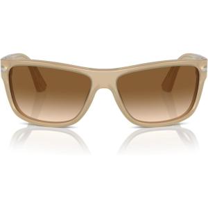 imagePersol Po3342s Rectangular SunglassesOpal BeigeClear Gradient Brown