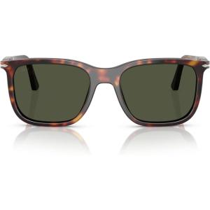imagePersol Po3357s Renzo Rectangular SunglassesHavanaGreen