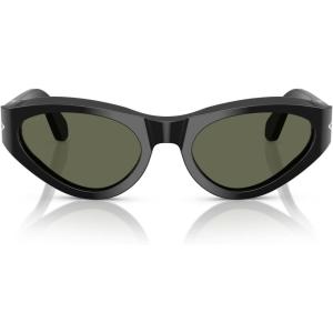 imagePersol Womens Po0052s Butterfly SunglassesBlackGreen Polarized