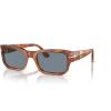 imagePersol Mens Po3326s Square SunglassesTerra Di SienaLight Blue