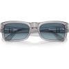 imagePersol Mens Po3326s Square SunglassesTransparent GreyAzure Gradient Blue