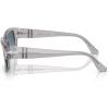 imagePersol Mens Po3326s Square SunglassesTransparent GreyAzure Gradient Blue