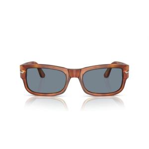imagePersol Mens Po3326s Square SunglassesTerra Di SienaLight Blue