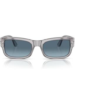 imagePersol Mens Po3326s Square SunglassesTransparent GreyAzure Gradient Blue
