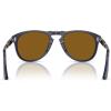 imagePersol Mens Po0714 Folding Aviator SunglassesMilky Depths BlueBrown