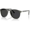 imagePersol Mens Po9649s Aviator SunglassesSmokePolarized Black
