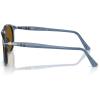 imagePersol Mens Po9649s Aviator SunglassesTransparent NavyCrystal Brown