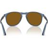 imagePersol Mens Po9649s Aviator SunglassesTransparent NavyCrystal Brown