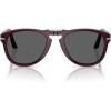 imagePersol Mens Po0714 Folding Aviator SunglassesMilky PlumDark Grey