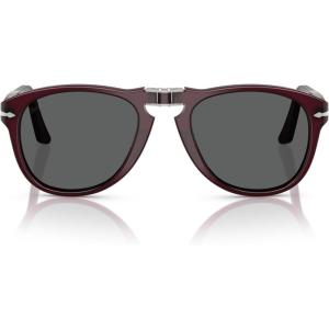 imagePersol Mens Po0714 Folding Aviator SunglassesMilky PlumDark Grey
