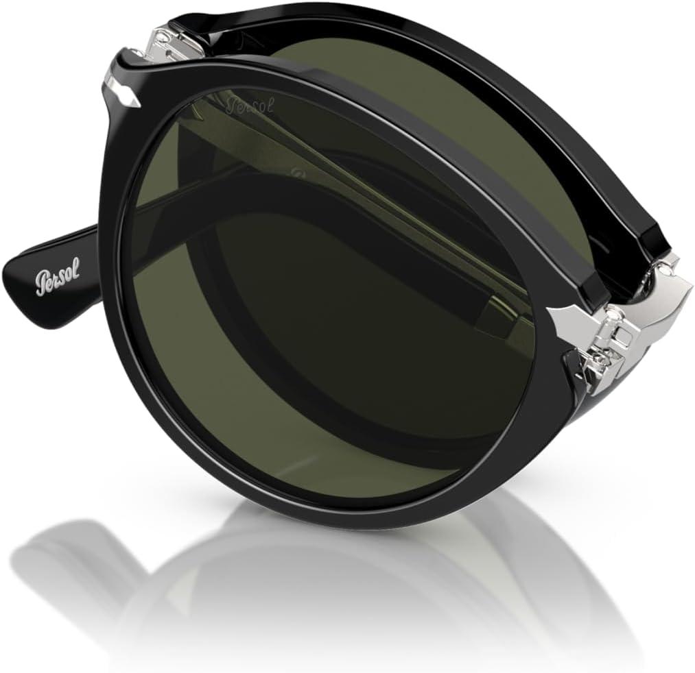 imagePersol PO3274S Round SunglassesBlackGreen
