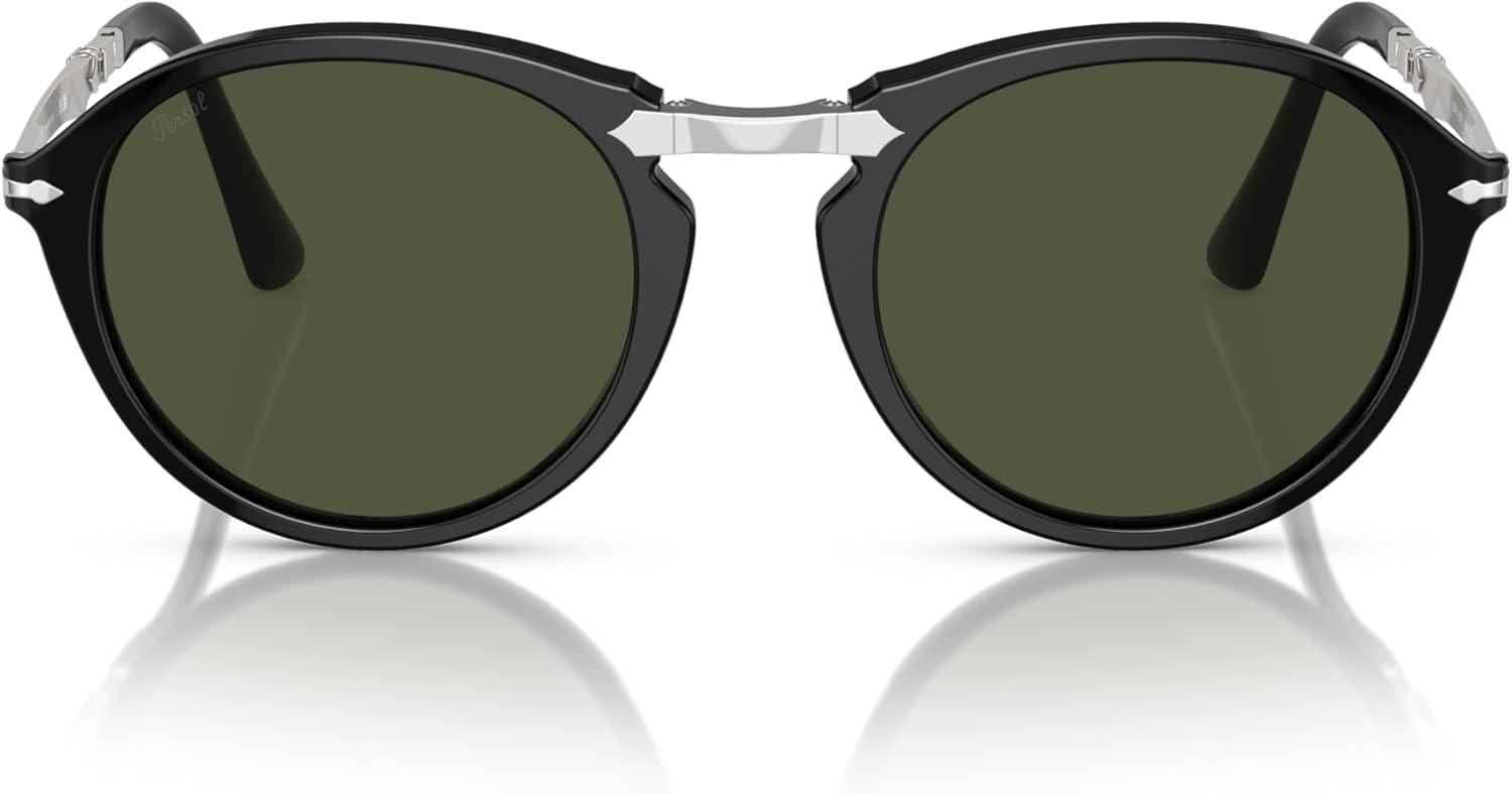 imagePersol PO3274S Round SunglassesBlackGreen