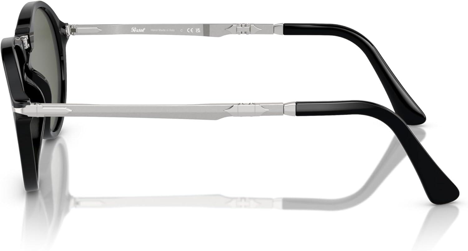 imagePersol PO3274S Round SunglassesBlackGreen