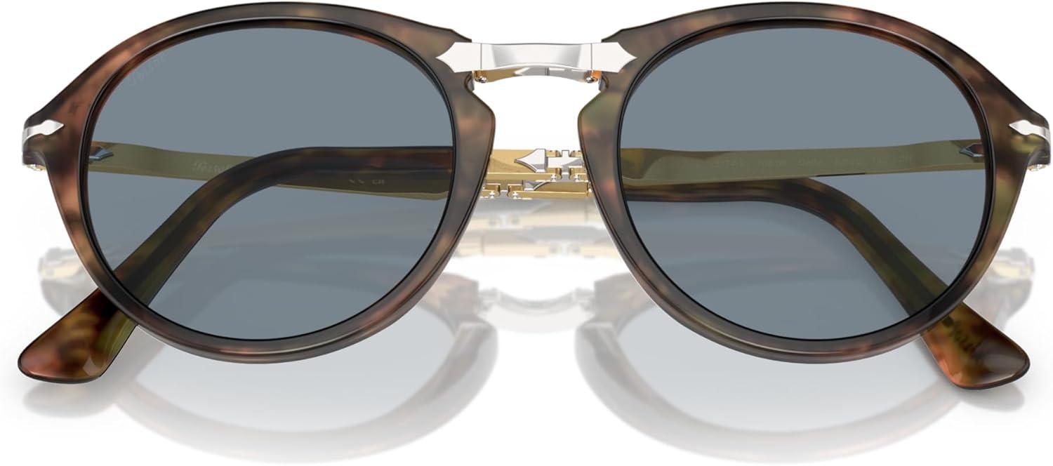 imagePersol PO3274S Round SunglassesCaffeLight Blue
