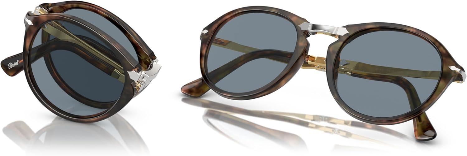 imagePersol PO3274S Round SunglassesCaffeLight Blue