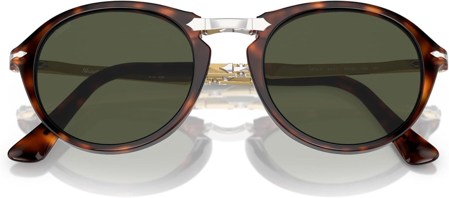 imagePersol PO3274S Round SunglassesHavanaGreen