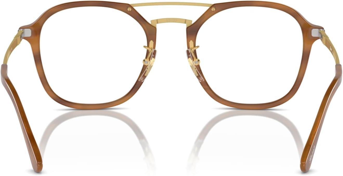 imagePersol Po3352v Square SunglassesStriped BrownDemo Lens