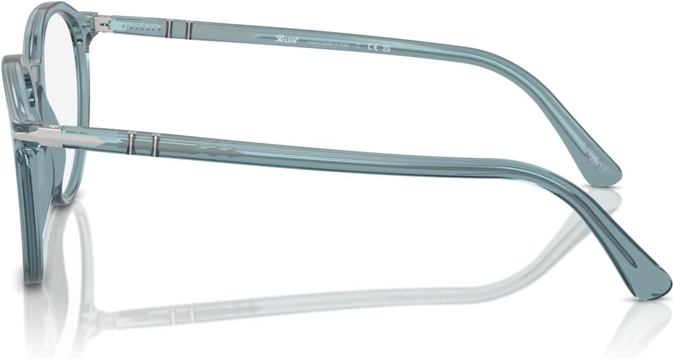 imagePersol Po3353v Round SunglassesTransparent BlueDemo Lens