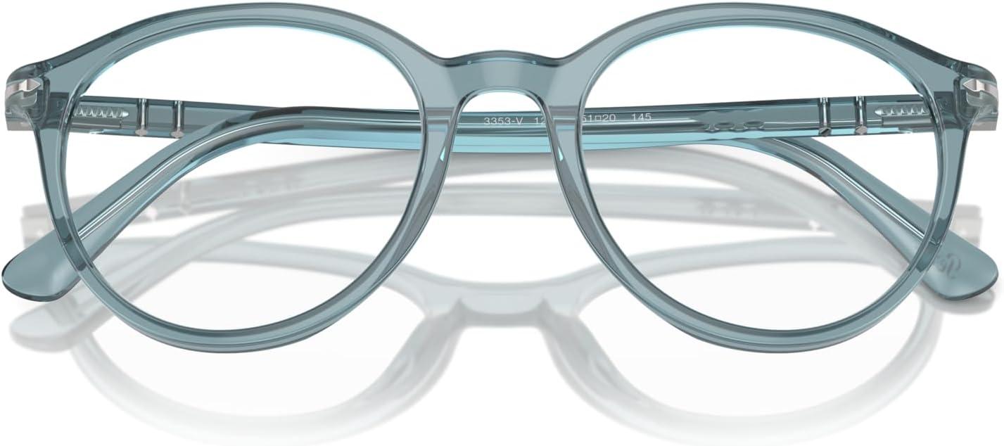 imagePersol Po3353v Round SunglassesTransparent BlueDemo Lens