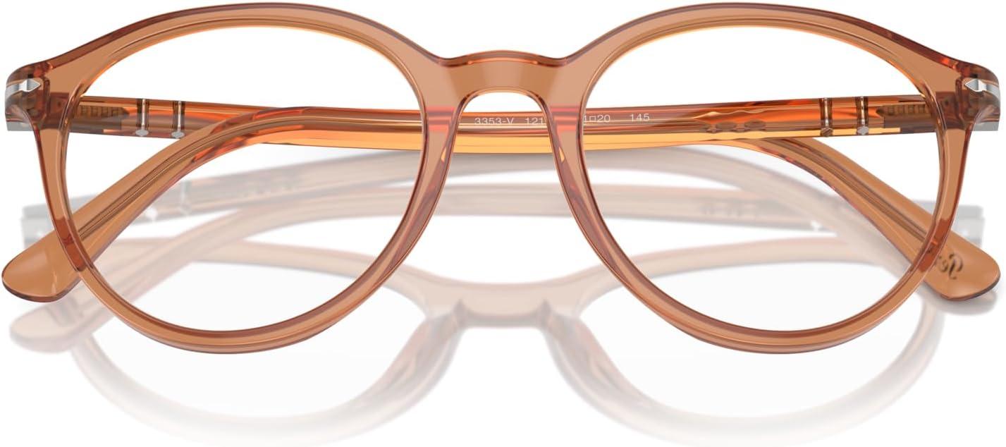 imagePersol Po3353v Round SunglassesTransparent BrownDemo Lens