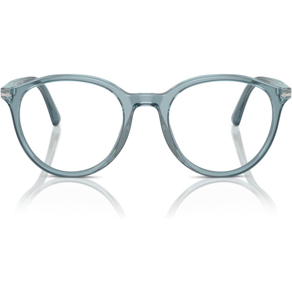 imagePersol Po3353v Round SunglassesTransparent BlueDemo Lens
