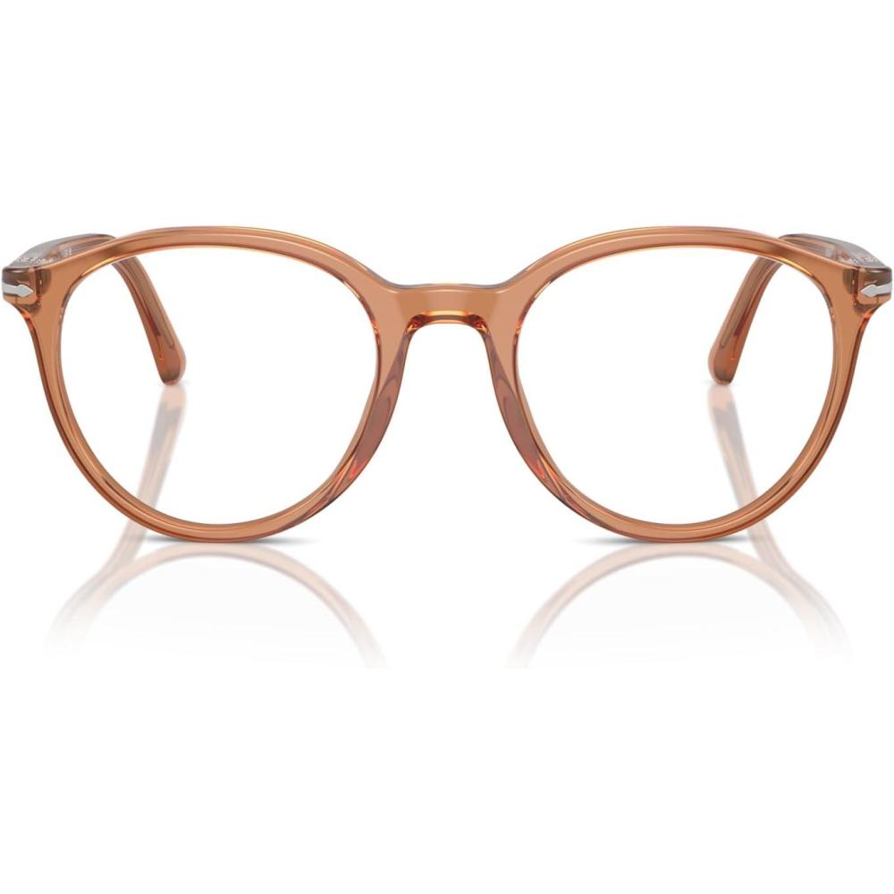 imagePersol Po3353v Round SunglassesTransparent BrownDemo Lens