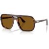 imagePersol Mens Po3328s Aviator SunglassesBrownBright YellowBrown