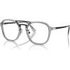 imagePersol Po3352v Square SunglassesTransparent GreyDemo Lens