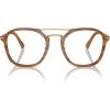 imagePersol Po3352v Square SunglassesStriped BrownDemo Lens