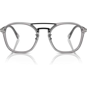 imagePersol Po3352v Square SunglassesTransparent GreyDemo Lens