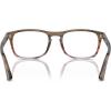 imagePersol Po3344v Square SunglassesStriped Brown Gradient RedDemo Lens